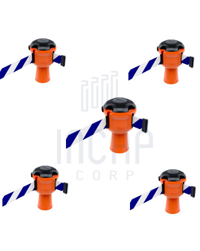 Skipper Gurtkassette Set 5-tlg. | Orange & blau-weiß gestreift kaufen
