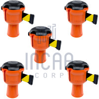 Skipper Gurtkassette Set 5-tlg. | Orange, schwarz-gelb gestreift