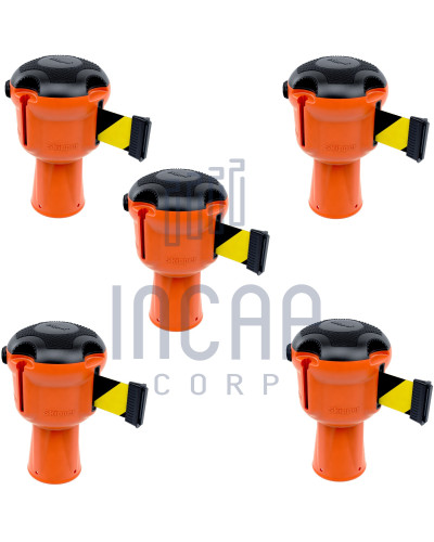 Skipper Gurtkassette Set 5-tlg. 9m | Orange & schwarz-gelb gestreift kaufen