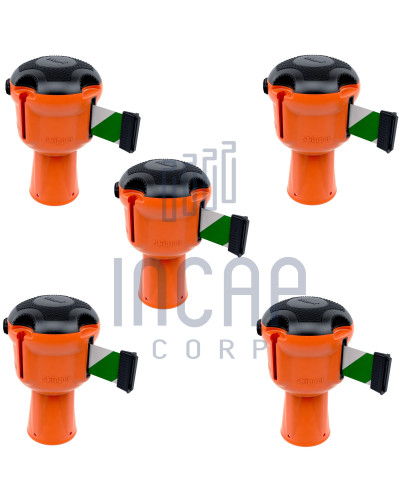 Skipper Gurtkassette Set 5-tlg. | Orange & grün-weiß gestreift kaufen
