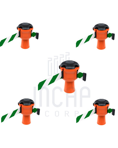 Skipper Gurtkassette Set 5-tlg. | Orange & grün-weiß gestreift kaufen