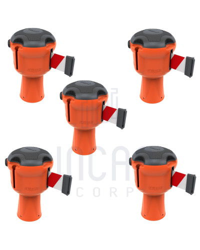 Skipper Gurtkassette Set 5-tlg. | Orange & rot-weiß gestreift kaufen