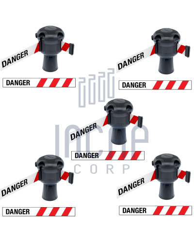 Skipper Gurtkassette Set 5-tlg. | Silber & rot-weißes Warnband „DANGER“ kaufen