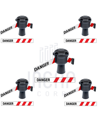 Skipper Gurtkassette Set 5-tlg. | Silber & rot-weißes Warnband „DANGER“ kaufen