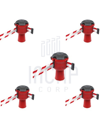 Skipper Gurtkassette Set 5-tlg. 9m | Rot & Rot-weiß gestreift kaufen