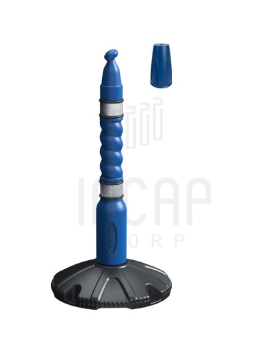 Skipper Post & Base Kit with Decorative Cap | Blue | Aesthetic Cover buy