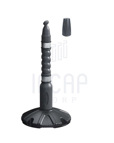 Skipper Post & Base Kit with Decorative Cap | Silver | Aesthetic Cover buy