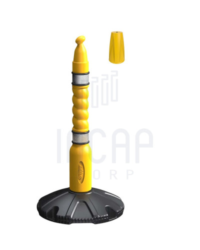 Skipper Post & Base Kit with Decorative Cap | Yellow | Aesthetic Cover buy
