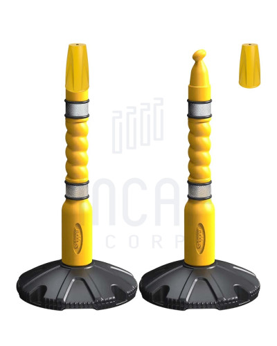 Skipper Post & Base Kit with Decorative Cap | Yellow | Aesthetic Cover buy