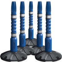 Skipper Post & Base 5-Pack Kit with Caps | Blue | Without Tape Unit