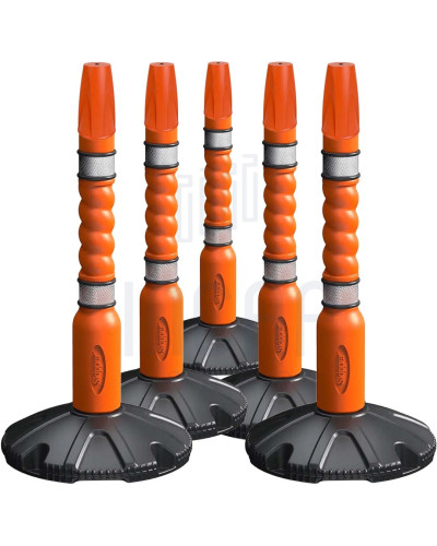 Skipper Absperrpfosten-Set 5-tlg. mit Kappen | Orange kaufen