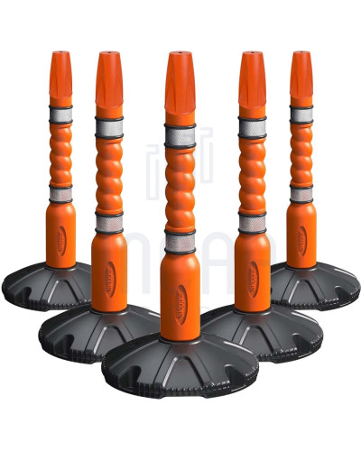 Skipper Absperrpfosten-Set 5-tlg. mit Kappen | Orange kaufen