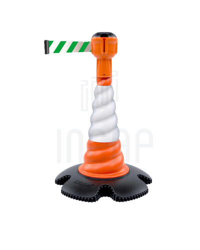 Leitkegel Skipper 9m | Orange & grün-weißes Gurtband kaufen
