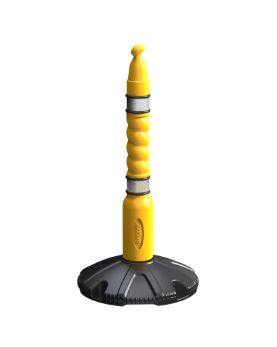 Skipper Fillable Barrier Post & Base | Yellow | Without Retractable Unit buy