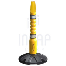 Skipper Post & Base Kit with Decorative Cap | Yellow | Aesthetic Cover for Skipper Stanchions