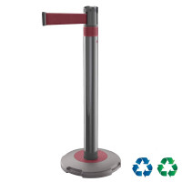 Skipper Q Premium Gurtbandständer 3m | Silber | Rot