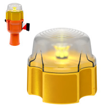 Skipper Rechargeable LED Safety Light | Yellow | Flashing & Permanent | Accessory for Skipper Units