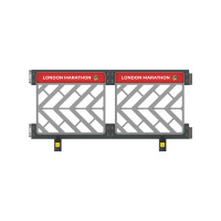 Absperrschrankengitter Skipper C8 | Individuelle Farbauswahl | Zerlegbar 2m x 1m | PE-HD