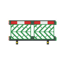 Skipper C8 Barrier | Green | Modular Chapter 8 Road Barrier | HDPE