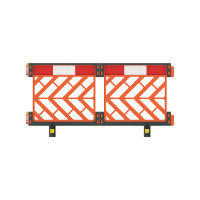 Skipper C8 Barrier | Orange | Modular Chapter 8 Road Barrier | HDPE