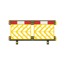 Skipper C8 Barrier | Yellow | Modular Chapter 8 Road Barrier | HDPE