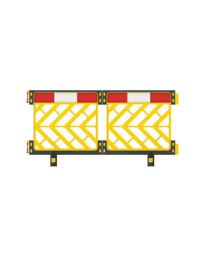 Absperrschrankengitter Skipper C8 | Gelb | Zerlegbar 2m x 1m kaufen