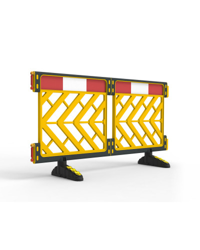 Absperrschrankengitter Skipper C8 | Gelb | Zerlegbar 2m x 1m kaufen