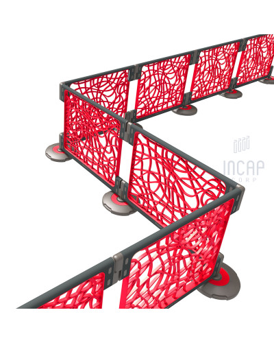 Skipper S4 Cafe Barrier | Rot | Modulares System kaufen
