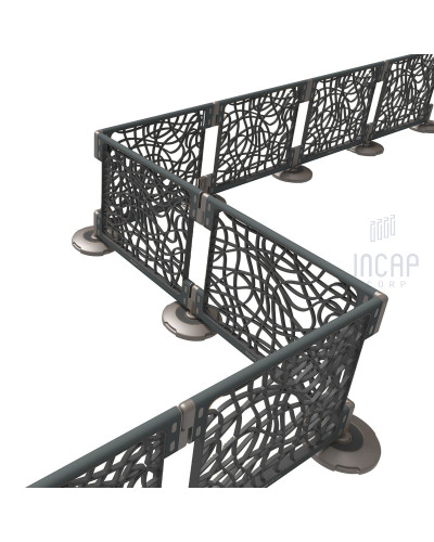 Skipper S4 Cafe Barrier | Silber | Modulares System kaufen