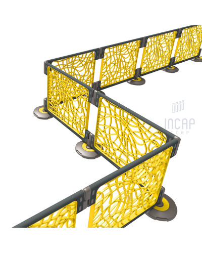 Skipper S4 Cafe Barrier | Gelb | Modulares System kaufen
