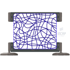 Skipper S4 Cafe Barrier | Blau | Modulares System | Polypropylen