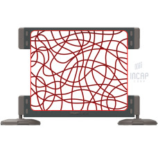 Skipper S4 Cafe Barrier | Rot | Modulares System | Polypropylen