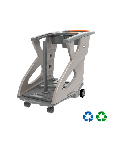 Skipper Unicart Transportwagen (Orange) – Mobiler Gerätewagen für Absperrtechnik