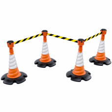 Skipper 27m Leitkegel-Absperr-Set (KIT02) | Orange | Schwarz-Gelb