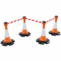 Skipper 27m Retractable Cone Topper Kit (KIT02) | Orange | Red/White