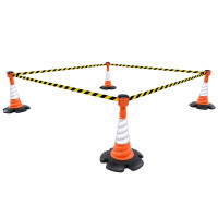 Skipper 36m Leitkegel-Absperr-Set (KIT04) | Orange | Schwarz-Gelb