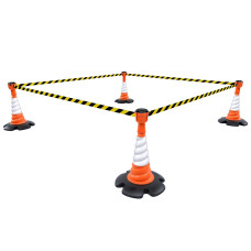 Skipper 36m Leitkegel-Absperr-Set (KIT04) | Orange | Schwarz-Gelb