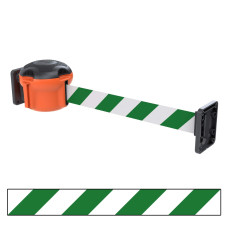 Gurtbandkassetten-Set Skipper XS 9m zur Wandmontage, inkl. 2 Wand-Clips | Orange | Grün-Weiß (KIT11)