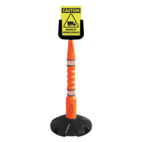 Skipper Mobile Parking Sign with A4 Sign Holder and Fillable Base | Orange