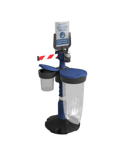Skipper Safety Station 3 Hygiene- & PPE-Set (KIT03) | Gelb | Rot-Weiß – Personenleitsysteme & Absperrtechnik