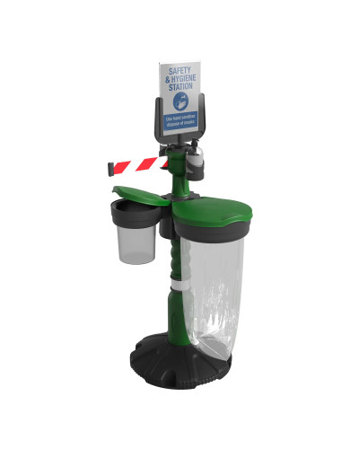 Skipper Safety Station 3 Hygiene- & PPE-Set (KIT03) | Gelb | Rot-Weiß – Personenleitsysteme & Absperrtechnik