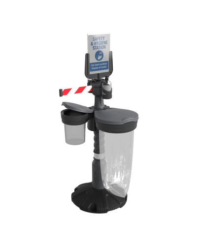 Skipper Safety Station 3 Hygiene- & PPE-Set (KIT03) | Gelb | Rot-Weiß – Personenleitsysteme & Absperrtechnik