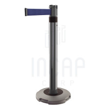 Personenleitsystem Skipper Q mit 3m Gurtband | Silber/Schwarz | Blau