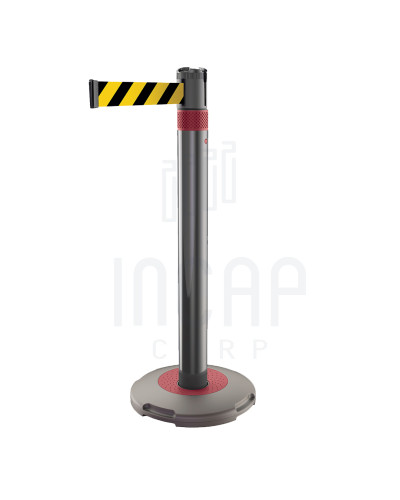 Skipper Q Retractable Barrier Post 9m | Silver & Black buy
