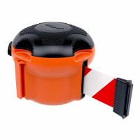 Skipper XS Gurtbandkassette 9m, Wandmontage | Orange | Rot-Weiße