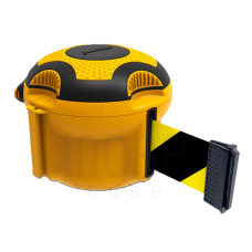 Skipper XS Gurtbandkassette 9m, Wandmontage | Gelb | Schwarz-Gelb
