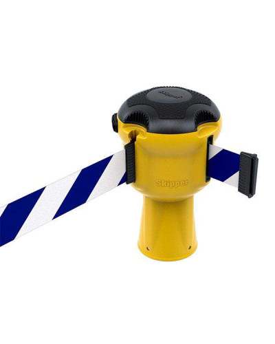 Gurtbandkassette Skipper 9m | Orange & gelb-schwarzes Warnband kaufen