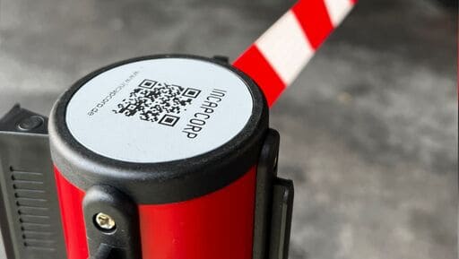 Demarcation outdoor barrier post