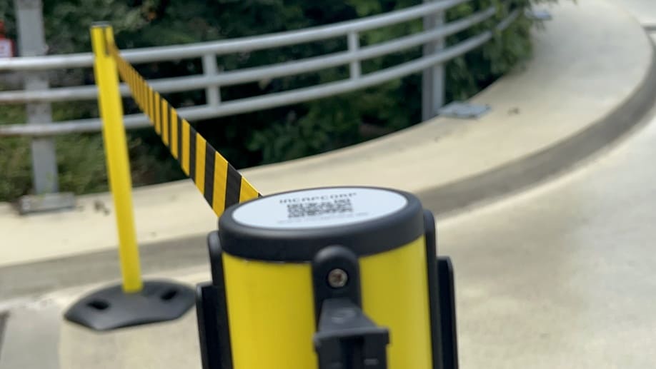 Demarcation outdoor barrier post